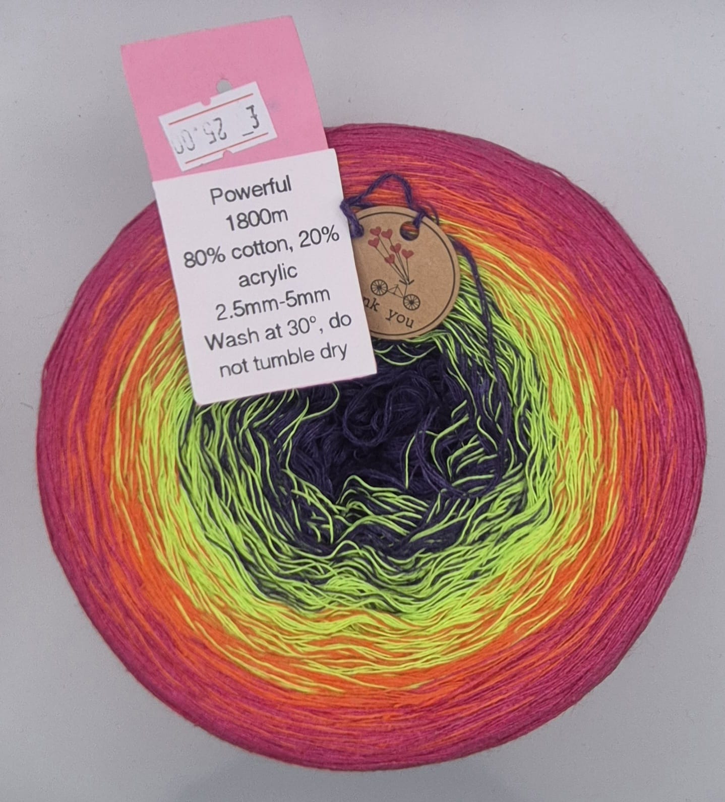 Rainbow Dandelion Crochet 4ply Yarn Cakes