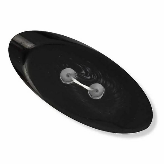 Oval Button – Charcoal (50mm)