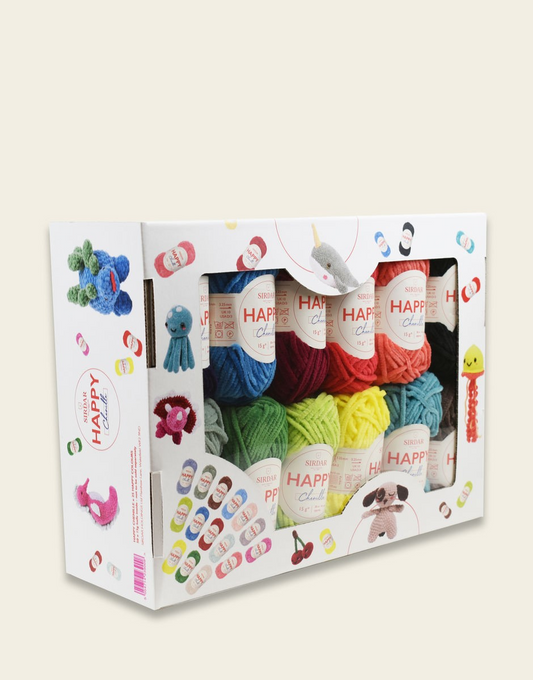 25 HAPPY CHENILLE COLOURS IN A HAPPY BOX