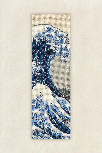 DMC The Great Wave Cross Stitch Bookmark