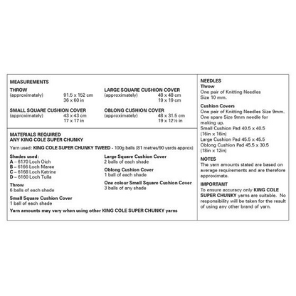 King Cole Pattern 6363